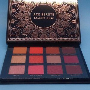 Ace Beauty "Scarlet Dusk" Eyeshadow Palette New In Box